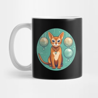 Abyssinian Cat Xmas Ornament, Love Cats Mug